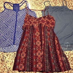 Lot of 3 Maurice's Cami Blouses Sleeveless